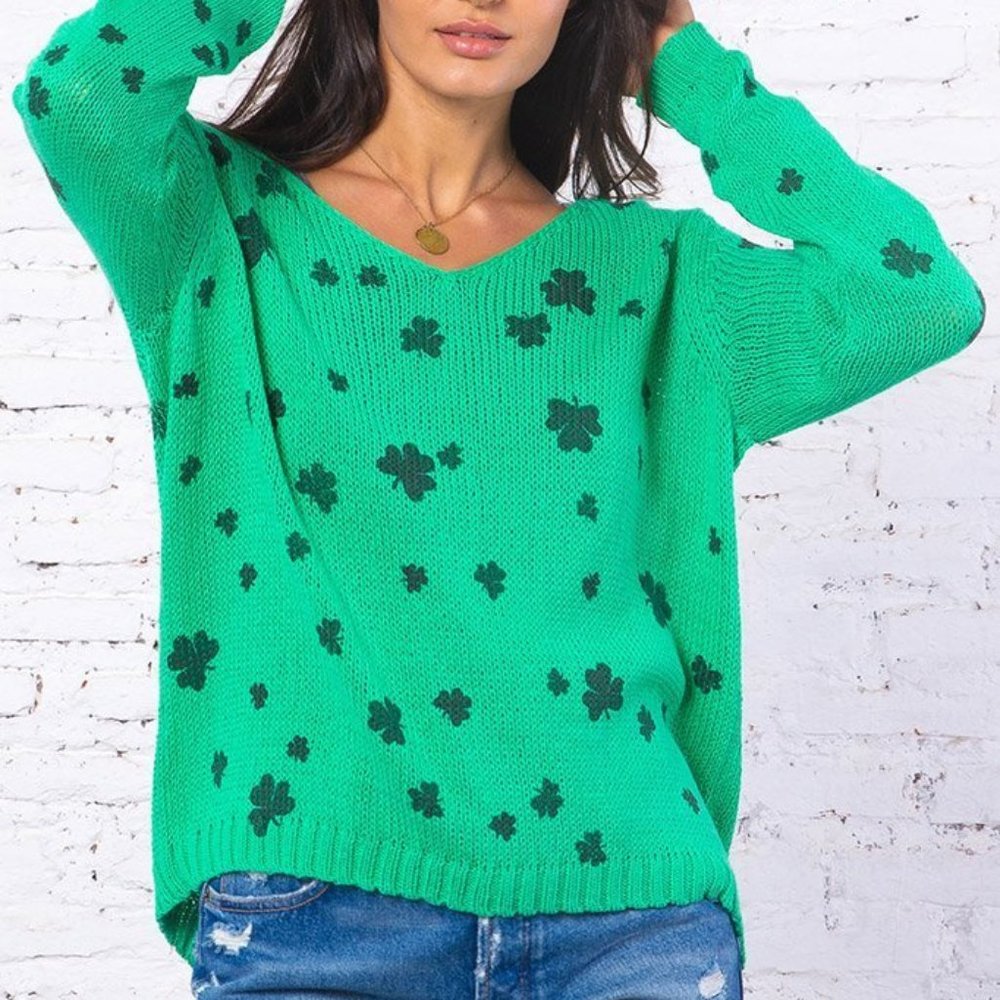 NWT Wooden Ships Shamrock Sweater - Size X/S
